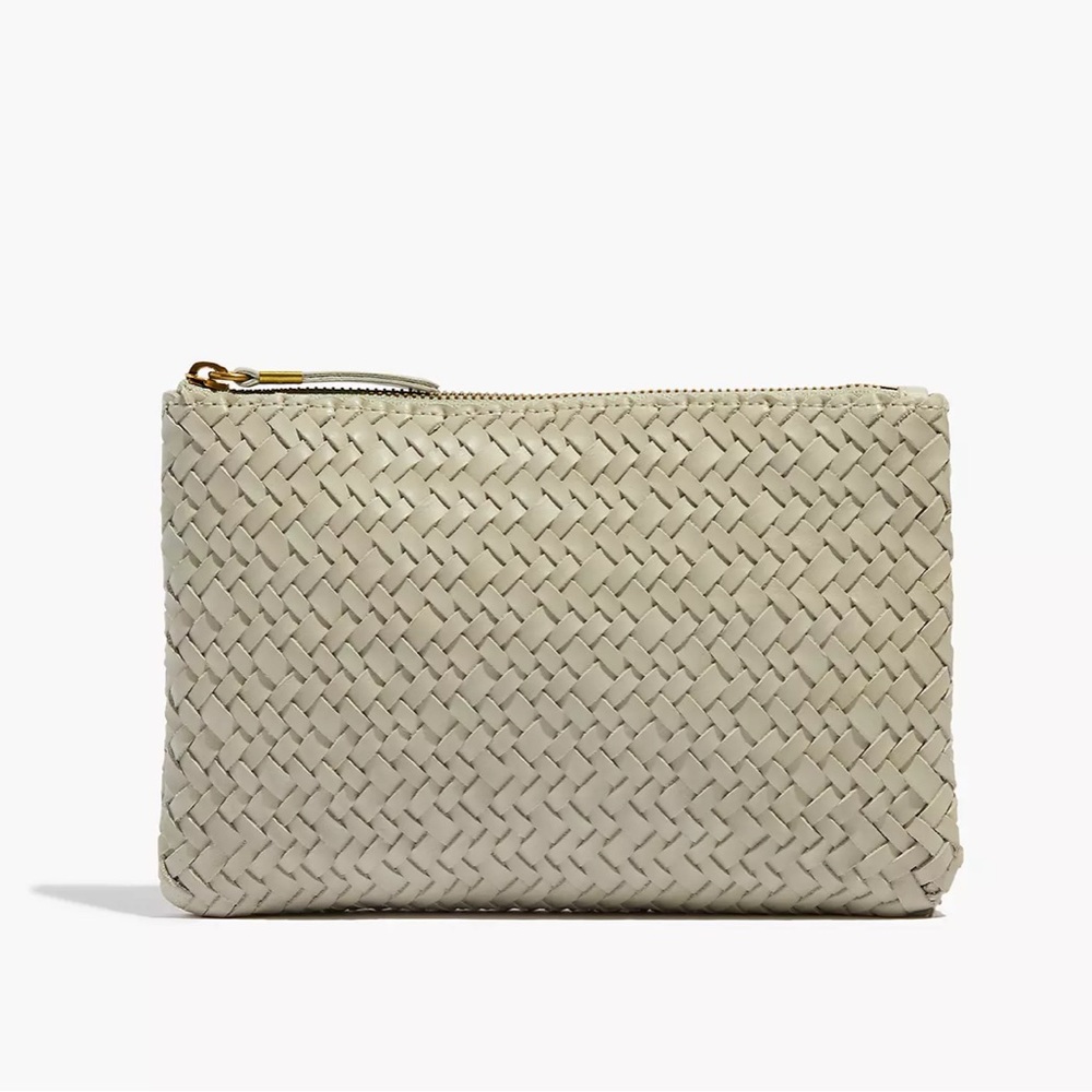 Madewell Leather Pouch Clutch: Woven Edition
